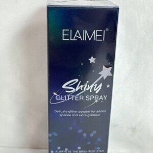 Elaimei Shiny Glitter Spray 60ml Hair Body Clothes Sparkle Glam Shine NIB 2025 E